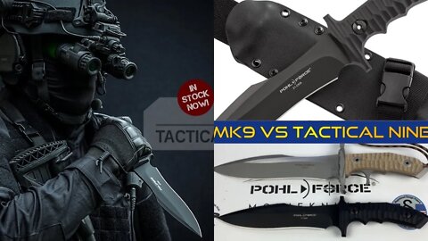 Pohl Force Tactical Nine knife/ includes disassembly/ the Rambo MK9 gets smaller and lighter !!