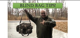 Duck hunting blind bag tips