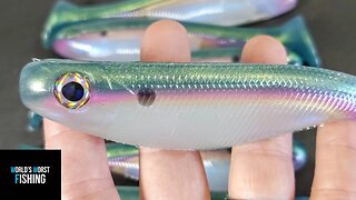Hand Pouring FAIL & New Threadfin Shad Swimbait Colorway Demonstration