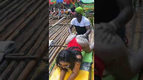 Lime Stone Massage on the River #shortsvideo #shortsfeed #jamaica #nature #youtubeshorts #short