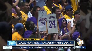 San Diego fans react to Kobe Bryant's death