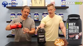 NutraBio Whey Protein Isolate Chocolate Dipped Macaroon Flavor Taste Test & Review