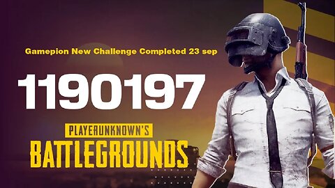 Gamepion New Challenge Completed 23 sep... #007 #pikachu #gaming #pubg #game #bgmi #challenge #trend