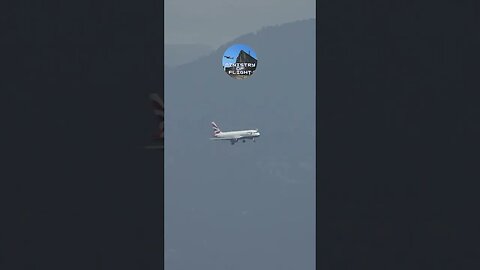 British Airways turn over Bay at Gibraltar for Approach