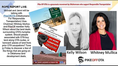 Land Deals Associated With OK Turnpike Authority - Kelly Wilson/Whitney Mullica; ROPE Report Live!