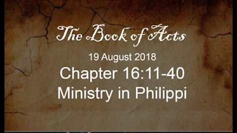 Book of Acts 16 11-40