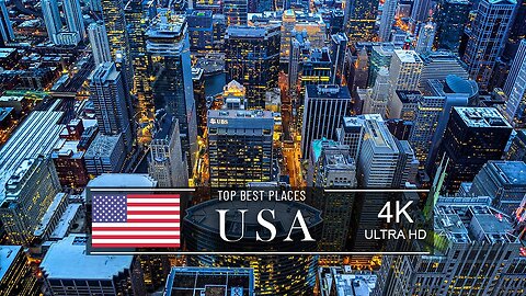 4K UltraHD United States America a city Tour in HD 60FPS Video