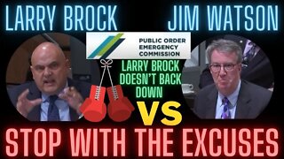 Larry brock unleashes some intense questions on Jim Watson. One of the most intense exchanges yet.