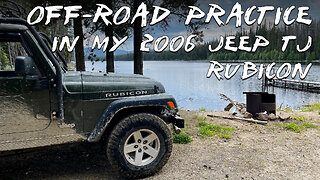 Off-Road Practice in my 2006 Jeep TJ Rubicon | Reservoir Lake, cows & Jeep build update