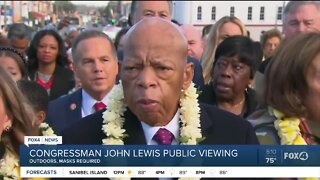 Congressman John Lewis public viewing