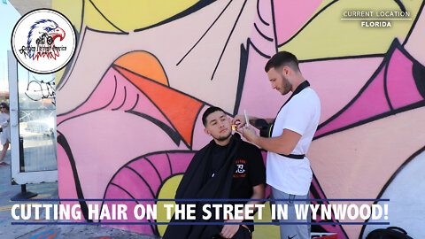 Cutting Hair On The Street In Wynwood! | #CuttingThroughAmerica