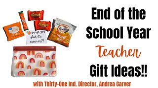 🍎 End of the School Year Teacher Gift ideas✏️ from Thirty-One | Ind. Director, Andrea Carver