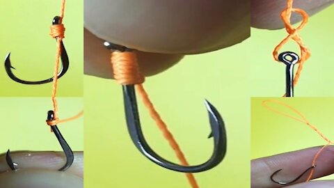 Top 5 best fishing knots. How to tie a hook to a fishing line