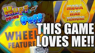 HUFF N' MORE PUFF WAS VERY GENEROUS WITH BONUSES!! HIGH LIMIT SLOT PLAY