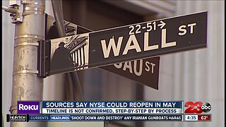 NYSE could open soon