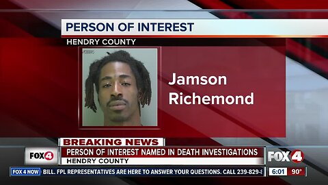 Person of interest in Hendry County Murder case