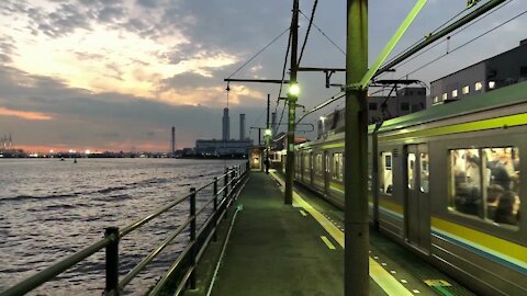 Umi-Shibaura Station in Yokohama, Japan