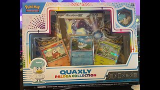 Opening A Pokemon Trading Card Game: Quaxly Paldea Collection