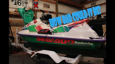 Will it run? Traded my quad sight unseen for this beat up jetski. Did i get screwed? Let's find out!