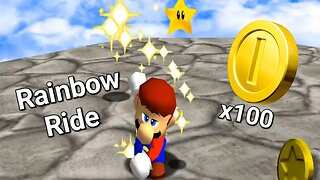100 Coin Star in Rainbow Ride - Super Mario 64