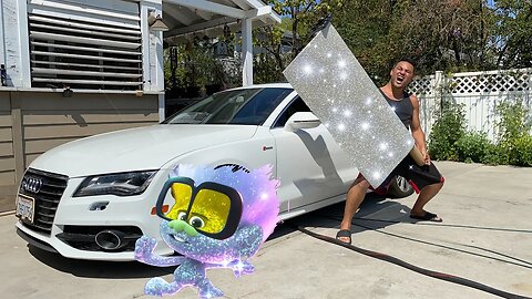 TROLLING THE HATERS....AUDI A7 Gets The RAREST GLITTER WRAP EVER! | Ricing Out A Luxury Car