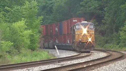 CSX I135 Intermodal Train from Lodi, Ohio July 3, 2023