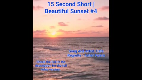 15 Second Short | Beautiful Sunset | Bright Mind Meditation Music #sunset #4 @Meditation Channel