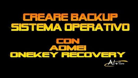 Creare Backup Windows OneKey Recovery Win 7-8.1-10 All (32-64 Bit)