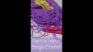 How to crochet - basic chain & single crochet