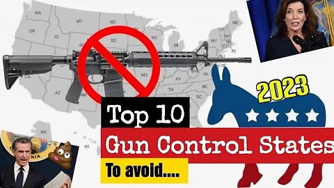 Top 10 Anti-Gun States (2023)