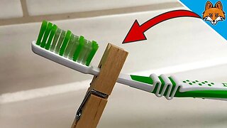 That´s why EVERYONE should put a Clothespin on their Toothbrush 💥 (suprising) 🤯