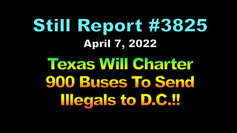 Texas Will Charter 900 Buses to Send Illegals to D.C., 3825