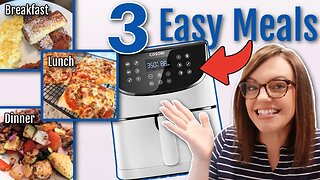 All 3 meals in 1 day cooked in the AIR FRYER?!? | Easy Air Fryer Recipes