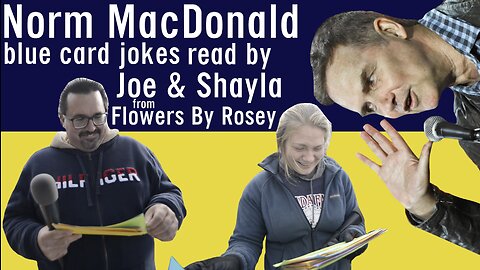 🤣 Joe & Shayla from Flowers By Rosey read Norm MacDonald blue card jokes in Detroit's eastern market