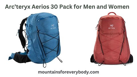 Arc’teryx Aerios 30 Pack for Men and Women