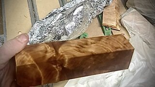 Wood Burl Stabilized For Knife Handle