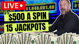 🔴 15 JACKPOT HANDPAYS & Up To $500 A SPIN!! MASSIVE HIGH LIMIT SLOT PLAY AT HARD ROCK