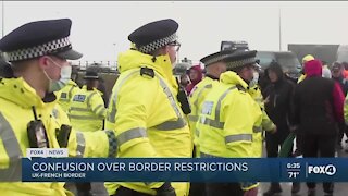 Border restrictions at UK-French border