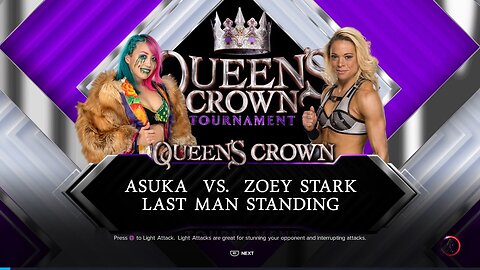 WWE 2K23 Queen's Crown Quarter-Final Round 3: Asuka Vs. Zoey Stark