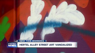Vandals hit new Heterl Avenue mural