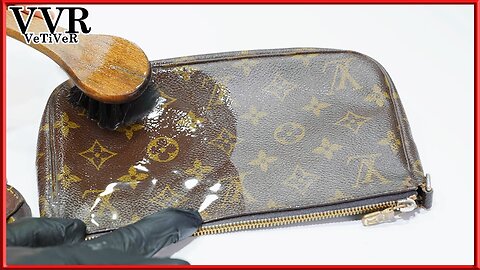 [ASMR] 'Clean & Restore' 'Louis Vuitton' Old Clutch Bag
