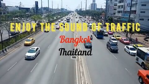 Thailand Traffic Jam Noise in Bangkok Driving in Bangkok City