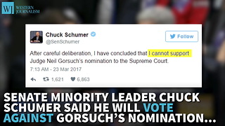 Chuck Schumer Will Join Democrat Filibuster Of Gorsuch