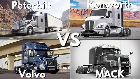 Exterior Truck Battle ▶ Peterbilt vs. Kenworth vs. Volvo vs. MACK