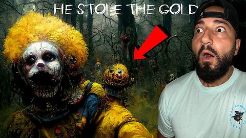 ATTACKED WITH CHAINSAW BY HOMELESS GUY DRESSED AS ITCLOWN SEARCHING FOR STOLEN GOLD DEEP IN FOREST!