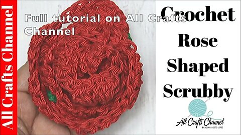 Crochet Large rose Scrubby / Bath sponge