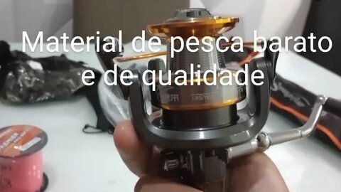 Apenas 360 REAIS na SHOPEE. Materiais de pescaria baratos, de qualidade,feitos pra durar.(3 itens)