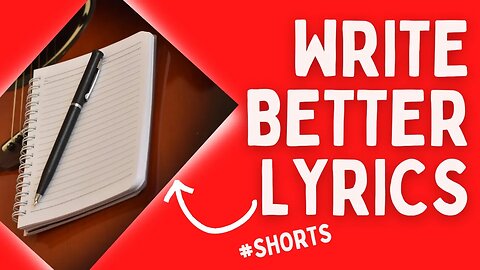 Wish I knew this about WRITING SONG LYRICS as a beginner #shorts