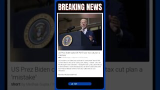 News Bulletin | Biden calls UK tax cut plan a 'mistake' | #shorts #news