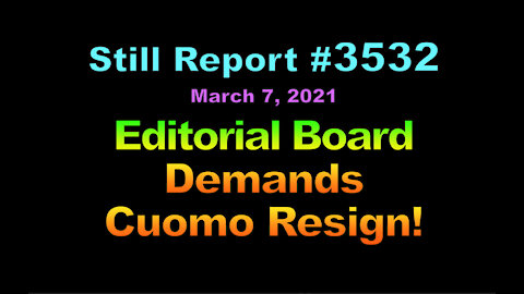 Editorial Board Demands Cuomo Resign, 3532